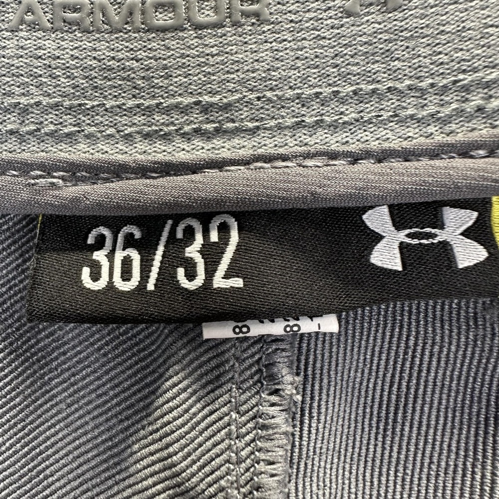 Under Armour Pants Mens 34x32 Gray Chino Elastic Waist Golf Casual Stretch - Picture 13 of 14